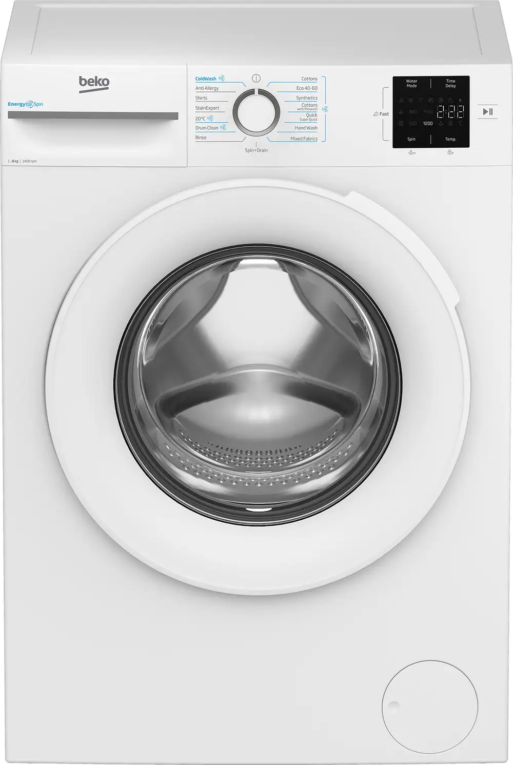 Beko EnergySpin™ BM3WT3841W 8kg Washing Machine with 1400 rpm