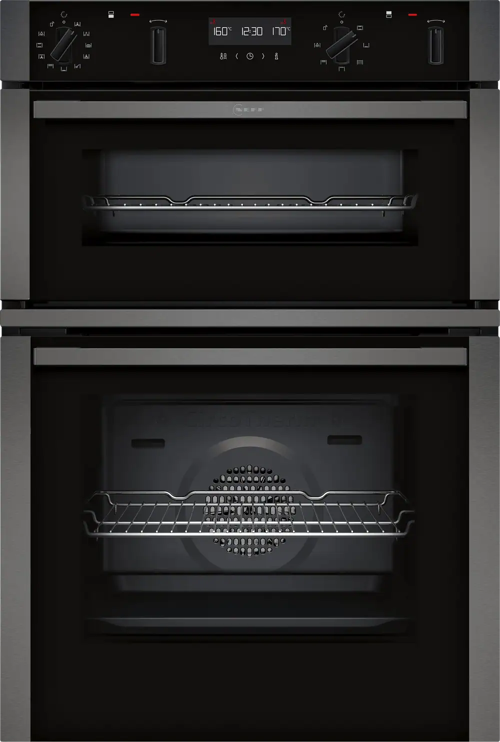 NEFF N50 U2ACH7AG7B Built In Electric Double Oven with Pyrolytic Cleaning