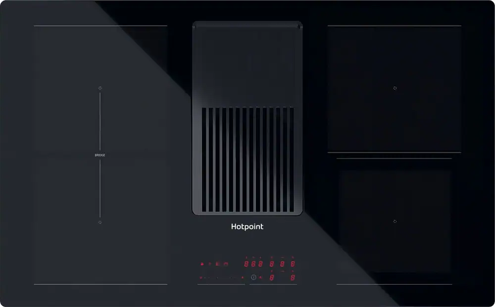 Hotpoint PVH92BK/FKIT 83cm Induction Extractor Hob