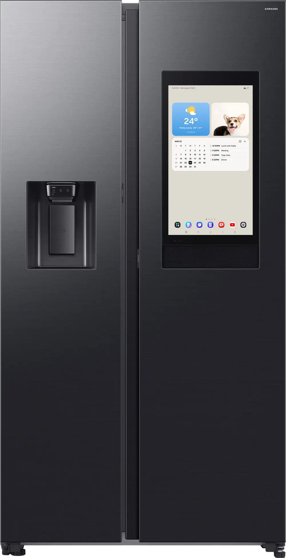 Samsung Family Hub™ RS90F66BEFEU Plumbed Total No Frost American Fridge Freezer