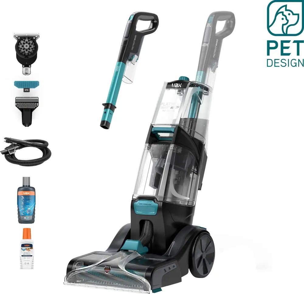 Vax Platinum Smartwash Pet-Design CDCW-SWXP Carpet Cleaner, / Teal