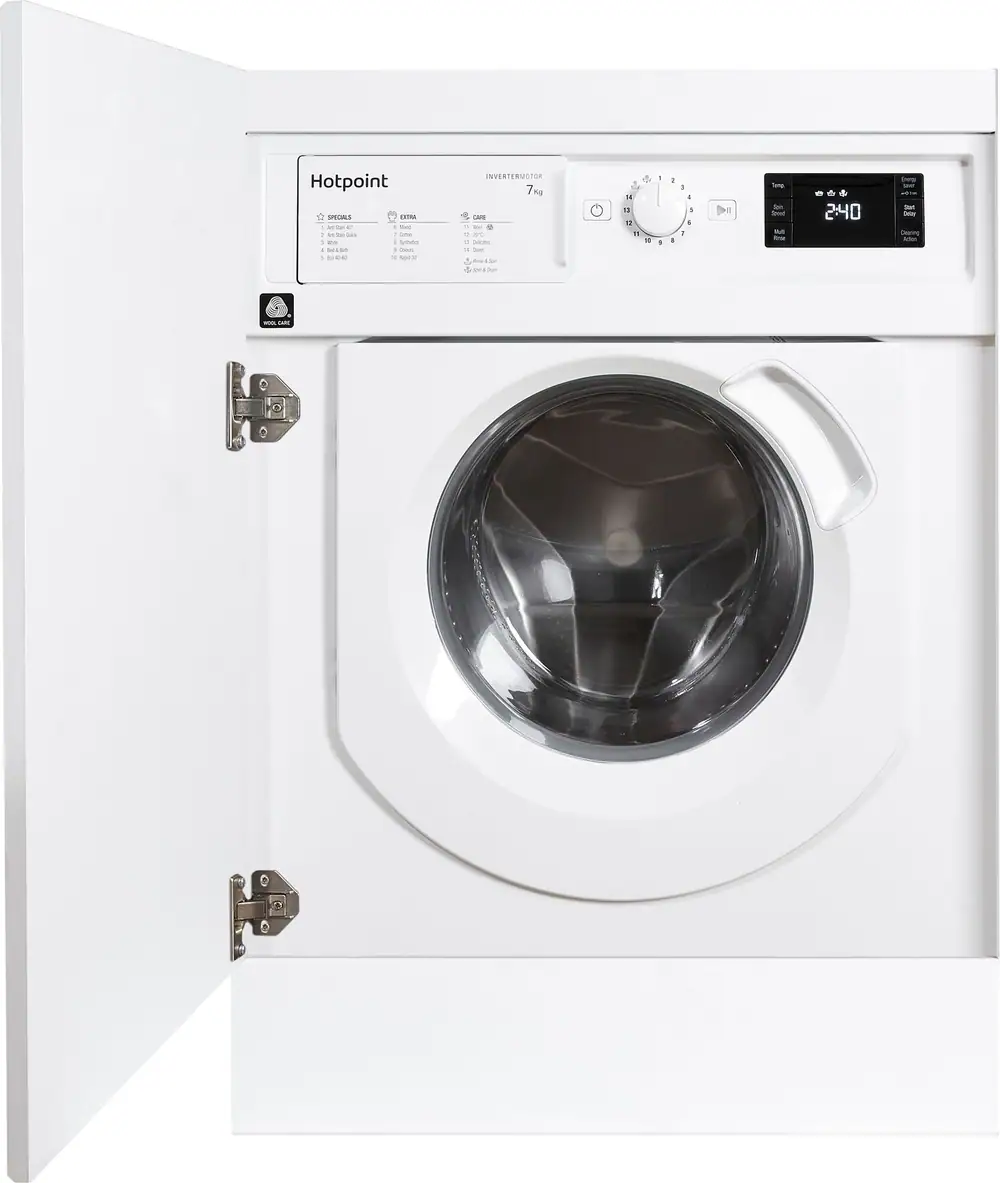 Hotpoint BIWMHG71483UKN Integrated 7kg Washing Machine with 1400 rpm