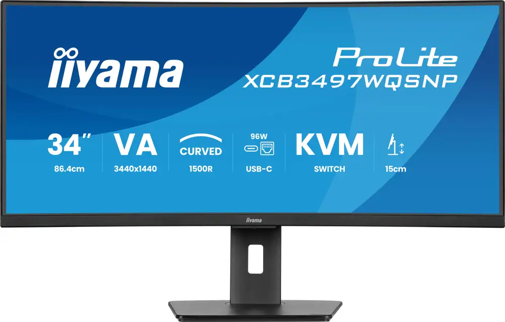 iiyama ProLite XCB3497WQSNP-B1 34" UWQHD 120Hz Curved Monitor